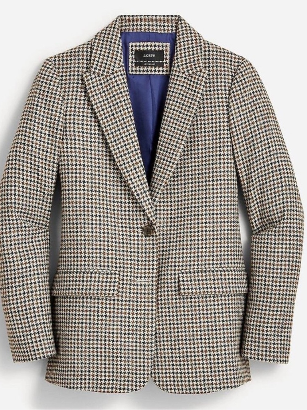 J. Crew Sommerset Houndstooth English Wool Blazer - Size 6